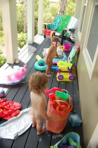 kids naked beach